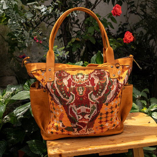 THE PERFECT BAG - OOAK HUIPIL - BUTTERSCOTCH - NO. 16648