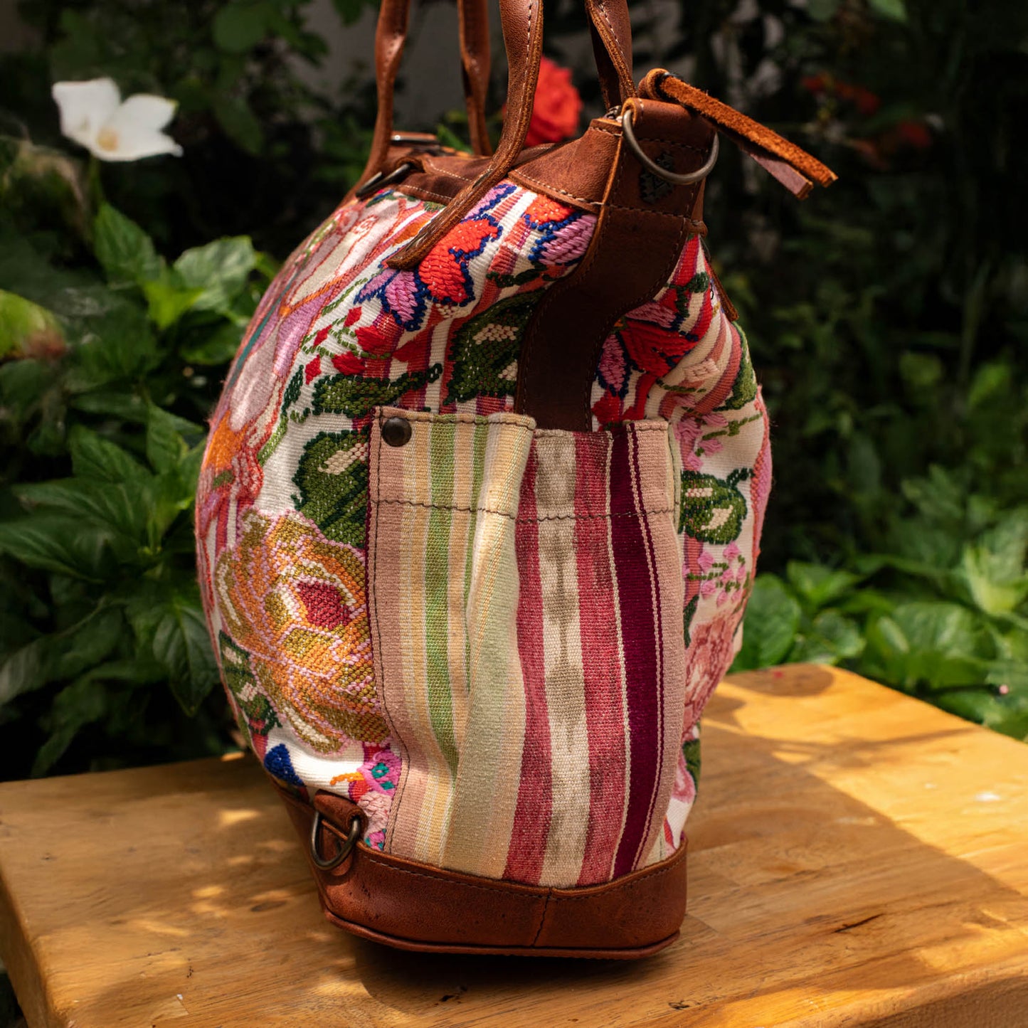 THE MEDIUM PERFECT BAG - OOAK HUIPIL - TERRACOTA - NO. 16646