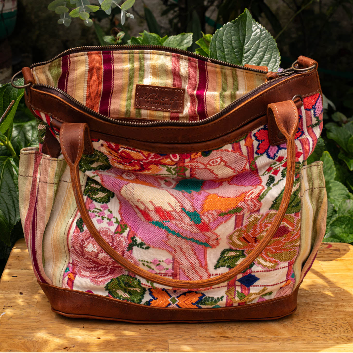 THE MEDIUM PERFECT BAG - OOAK HUIPIL - TERRACOTA - NO. 16646