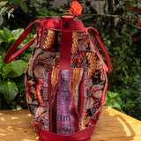 THE MEDIUM PERFECT BAG - OOAK HUIPIL - CHILI PEPPER - NO. 16642