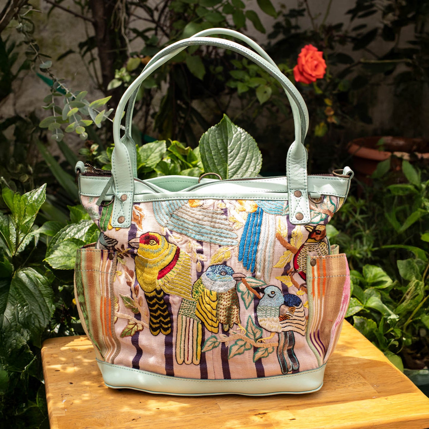 THE MEDIUM PERFECT BAG - OOAK HUIPIL - LUCITE - NO. 16643