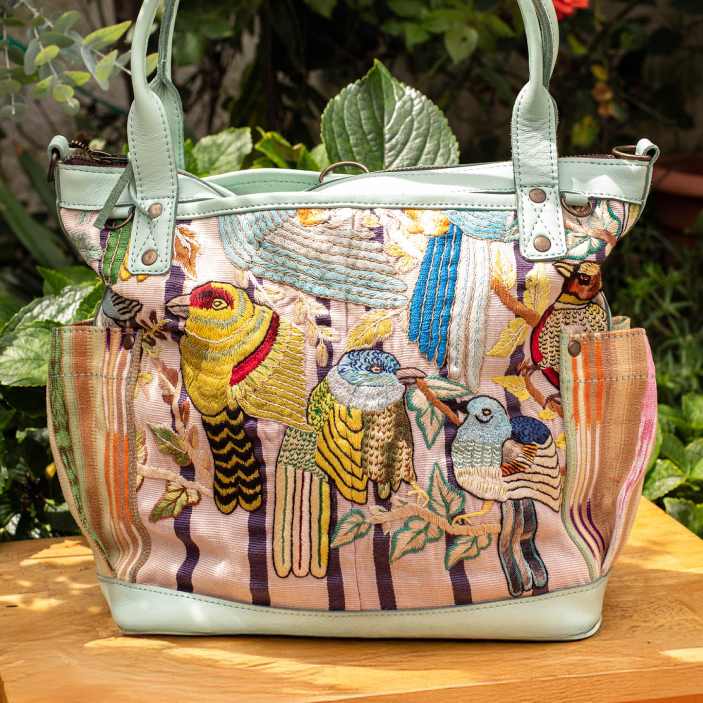 THE MEDIUM PERFECT BAG - OOAK HUIPIL - LUCITE - NO. 16643