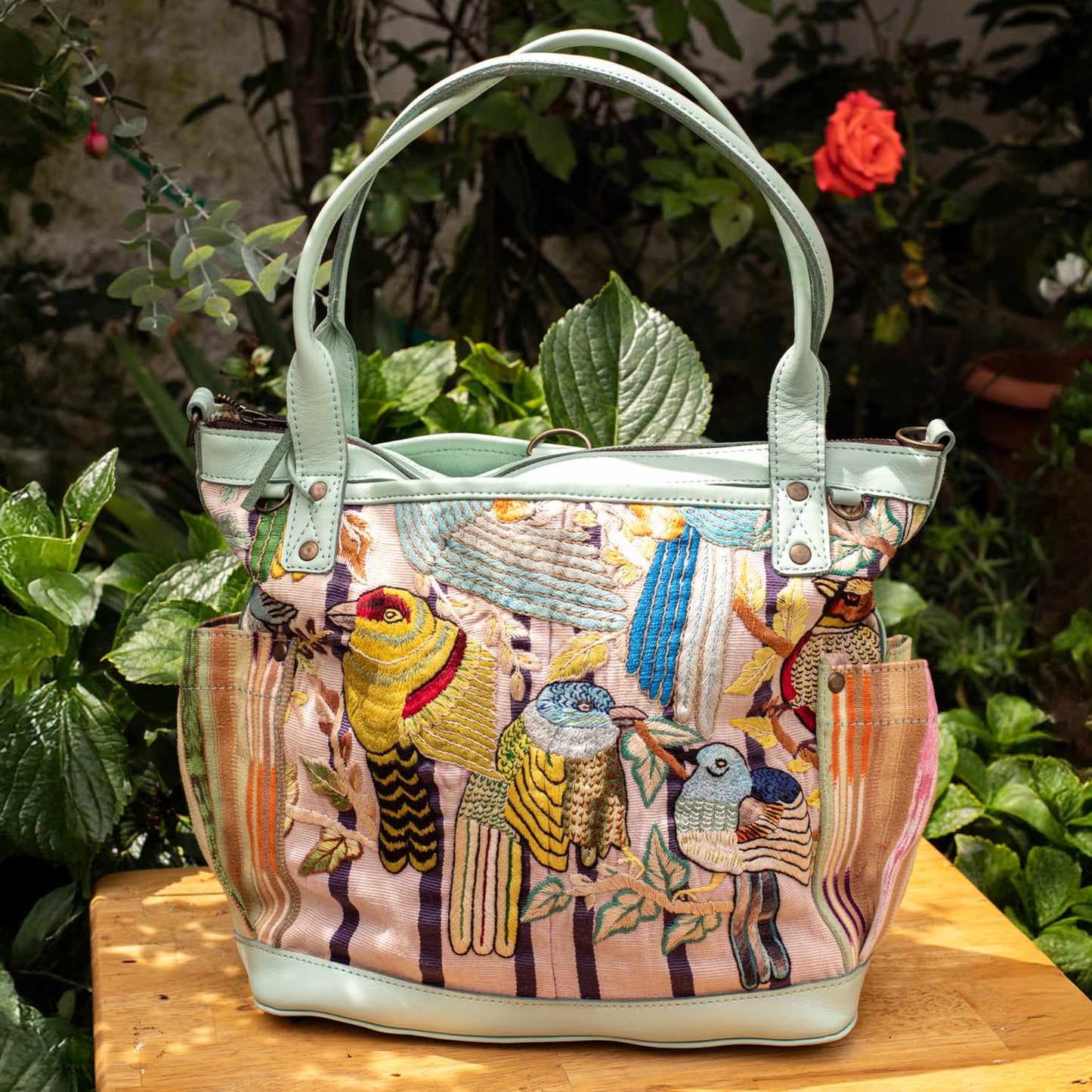 THE MEDIUM PERFECT BAG - OOAK HUIPIL - LUCITE - NO. 16643