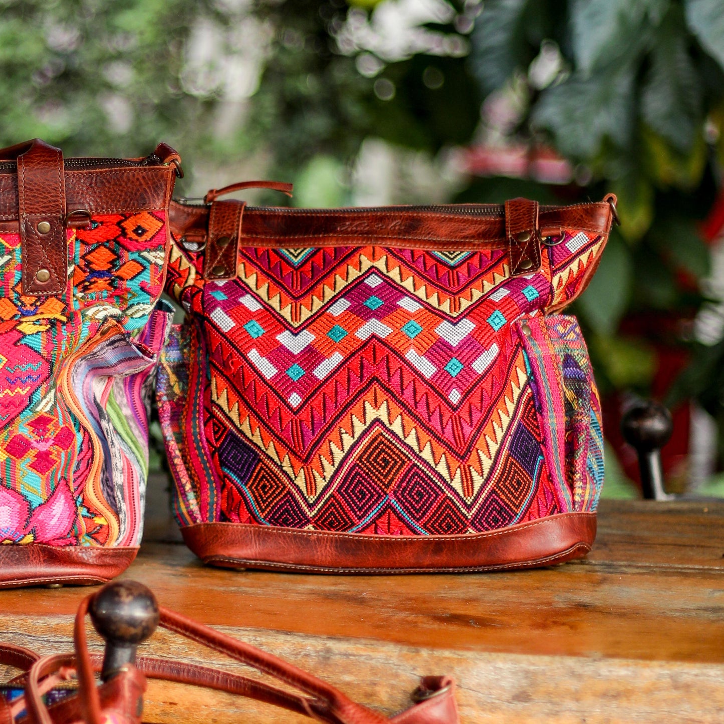 THE MEDIUM PERFECT BAG - OOAK HUIPIL - COPPER - NO. 19135
