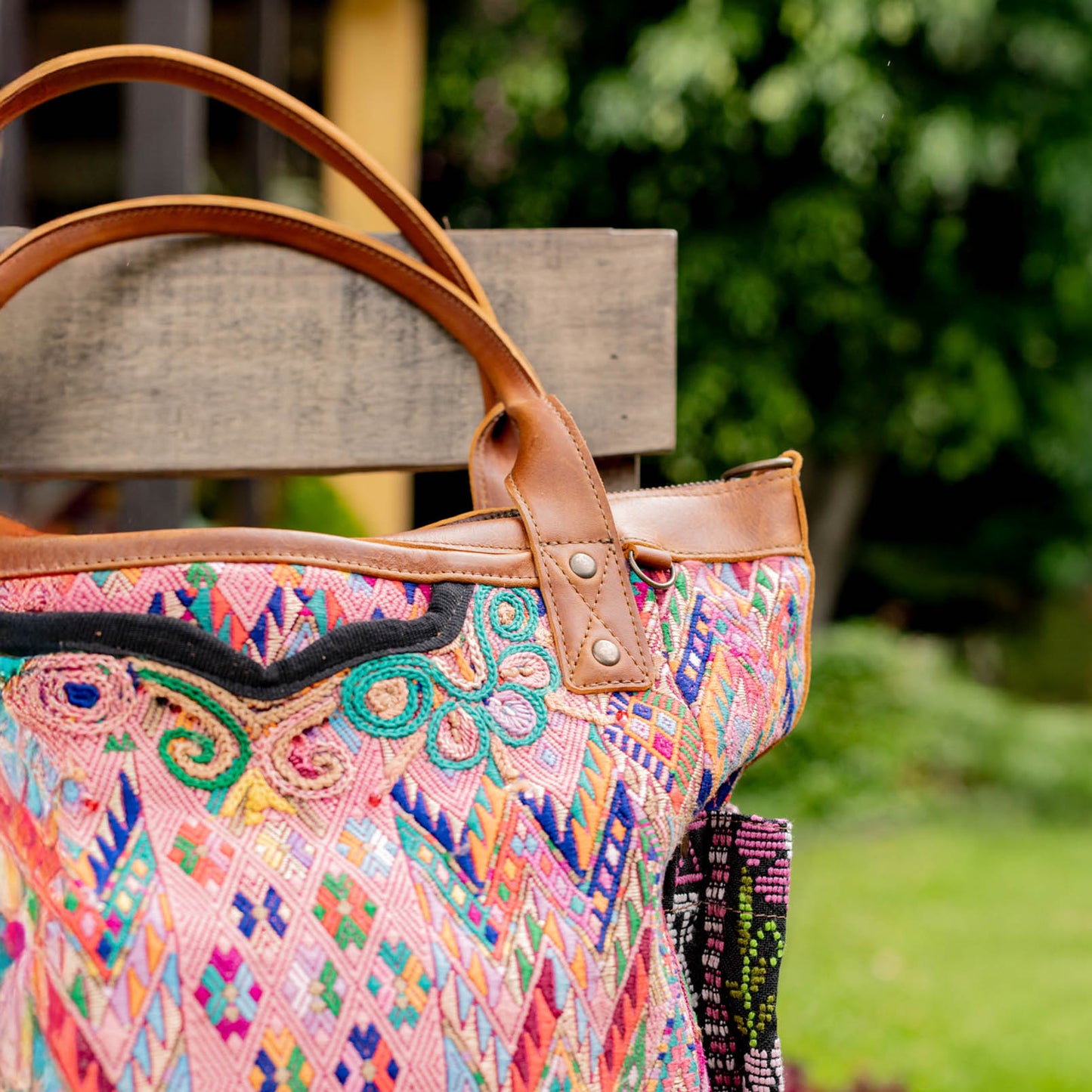 THE PERFECT BAG - OOAK HUIPIL - CAFE - NO. 16661