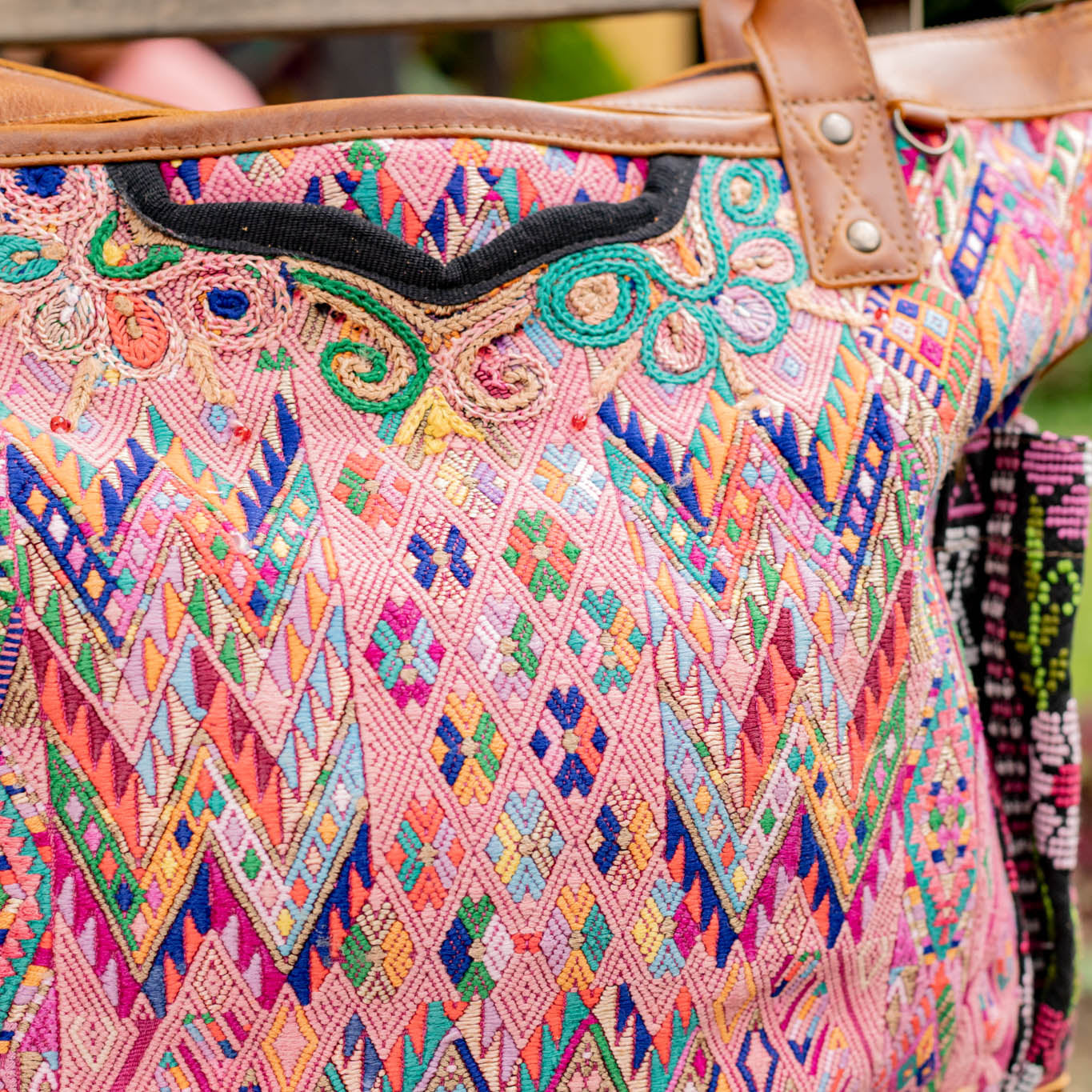 THE PERFECT BAG - OOAK HUIPIL - CAFE - NO. 16661
