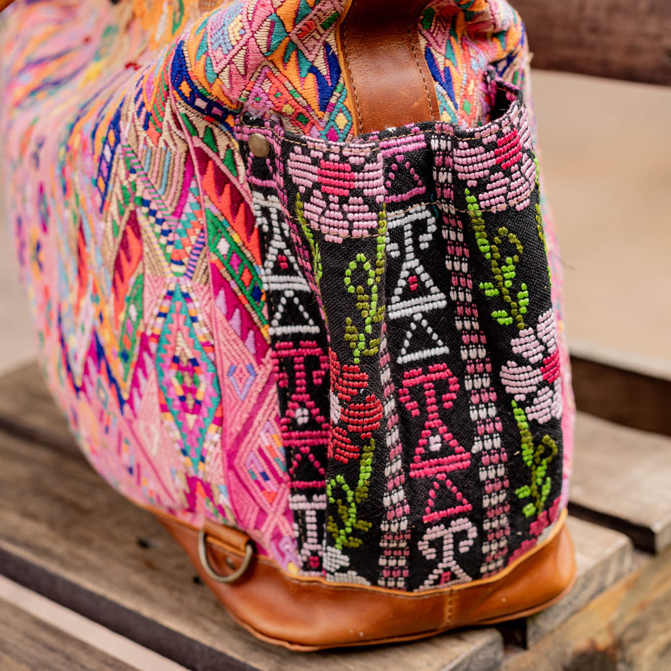 THE PERFECT BAG - OOAK HUIPIL - CAFE - NO. 16661