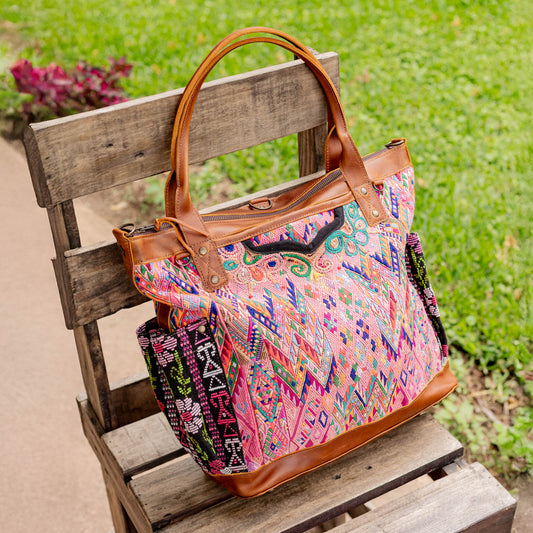 THE PERFECT BAG - OOAK HUIPIL - CAFE - NO. 16661