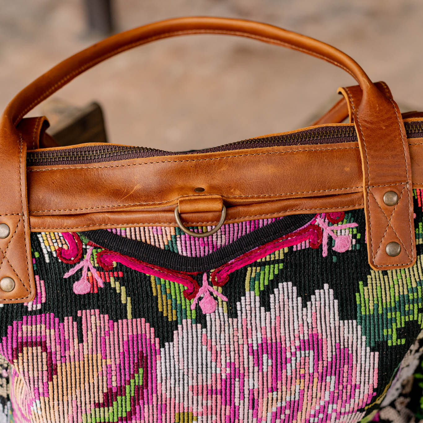 THE PERFECT BAG - OOAK HUIPIL - CAFE - NO. 16659