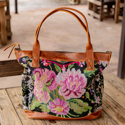 THE PERFECT BAG - OOAK HUIPIL - CAFE - NO. 16659