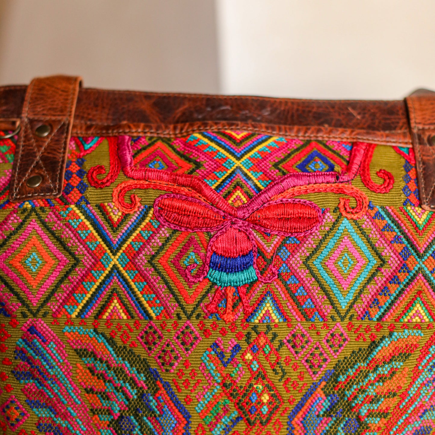 THE PERFECT BAG - OOAK HUIPIL - HONEY - NO. 19008