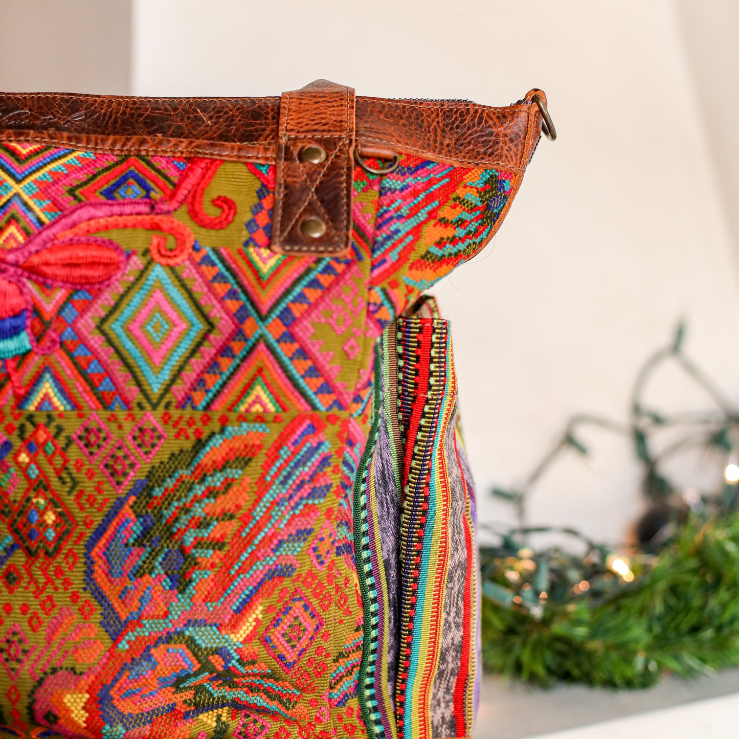 THE PERFECT BAG - OOAK HUIPIL - HONEY - NO. 19008