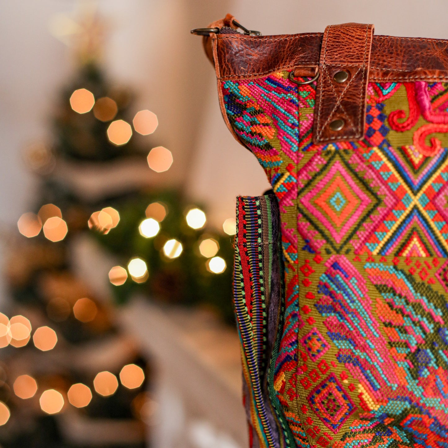 THE PERFECT BAG - OOAK HUIPIL - HONEY - NO. 19008