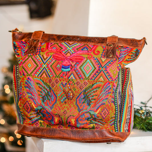 THE PERFECT BAG - OOAK HUIPIL - HONEY - NO. 19008