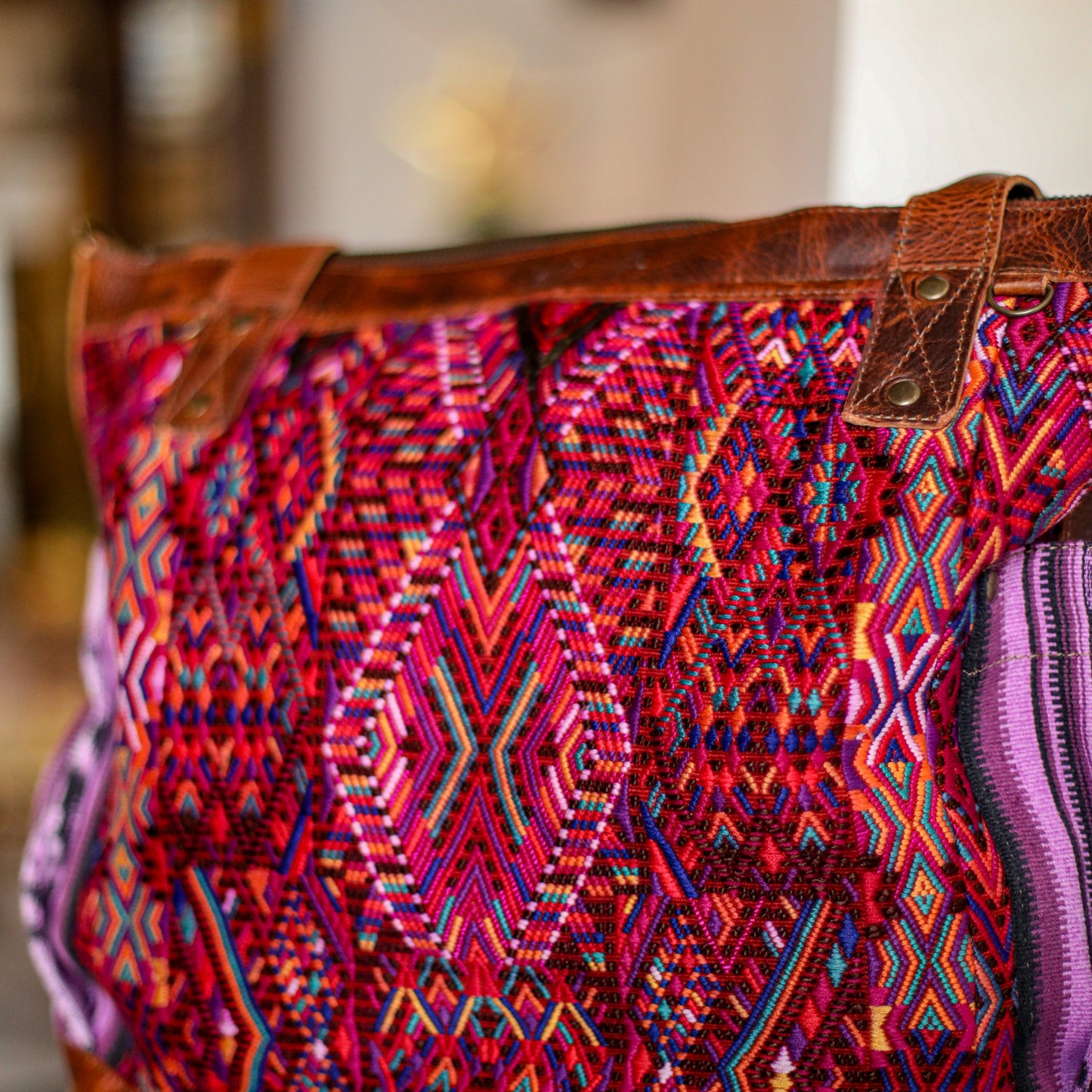 THE PERFECT BAG - OOAK HUIPIL - HONEY - NO. 19007