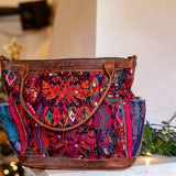THE MEDIUM PERFECT BAG - OOAK HUIPIL - HONEY - NO. 19004