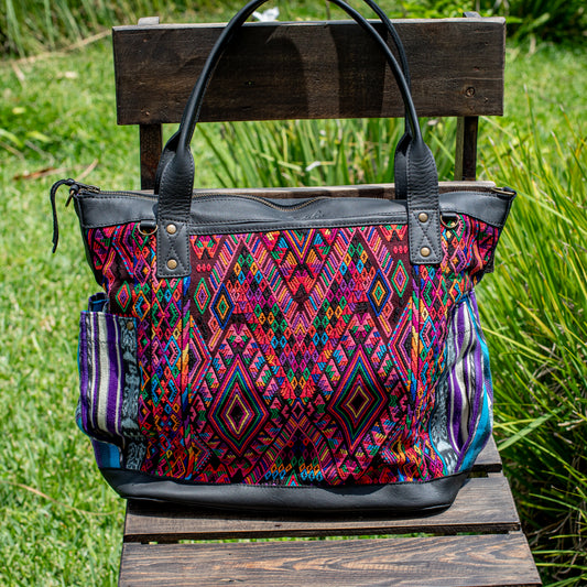 THE PERFECT BAG - OOAK HUIPIL - BLACK - NO. 17716