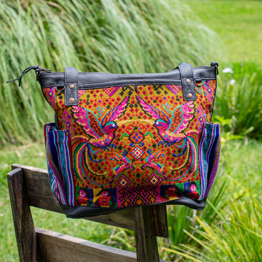 THE MEDIUM PERFECT BAG - OOAK HUIPIL - BLACK - NO. 17710