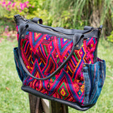 THE MEDIUM PERFECT BAG - OOAK HUIPIL - BLACK - NO. 17713