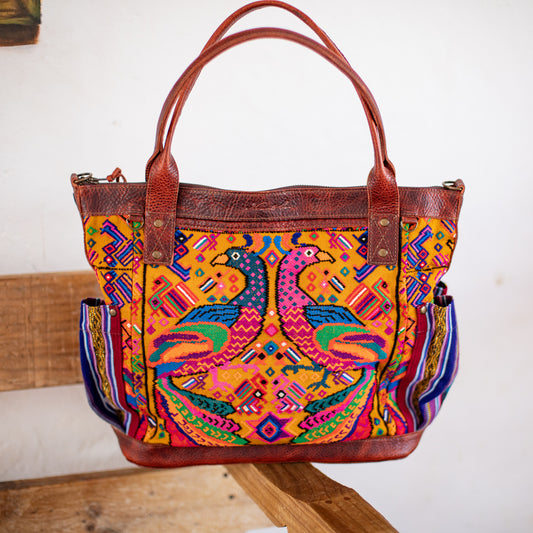 THE PERFECT BAG - OOAK HUIPIL - COPPER - NO. 17755 **SHIP WINDOW**
