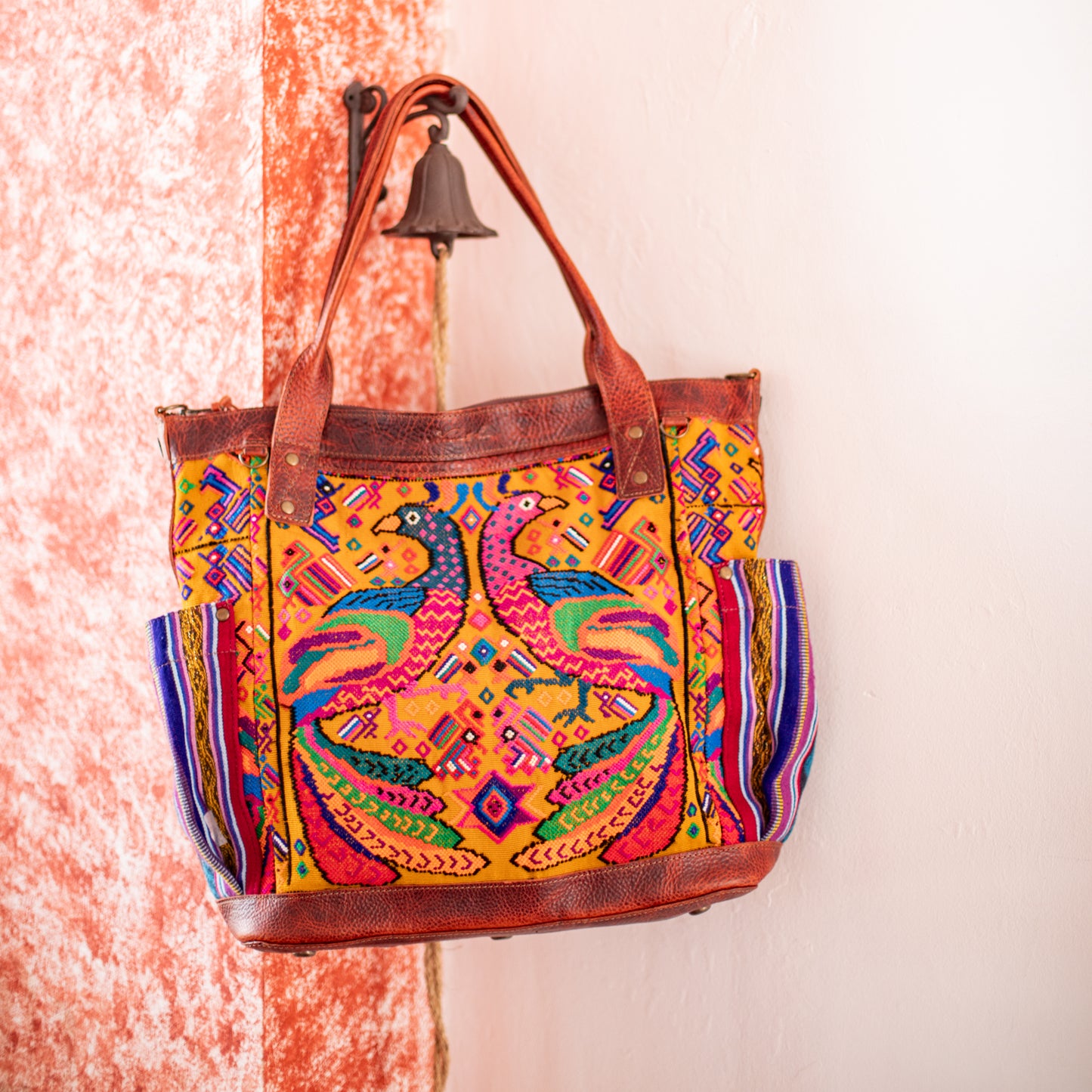 THE PERFECT BAG - OOAK HUIPIL - COPPER - NO. 17755 **SHIP WINDOW**