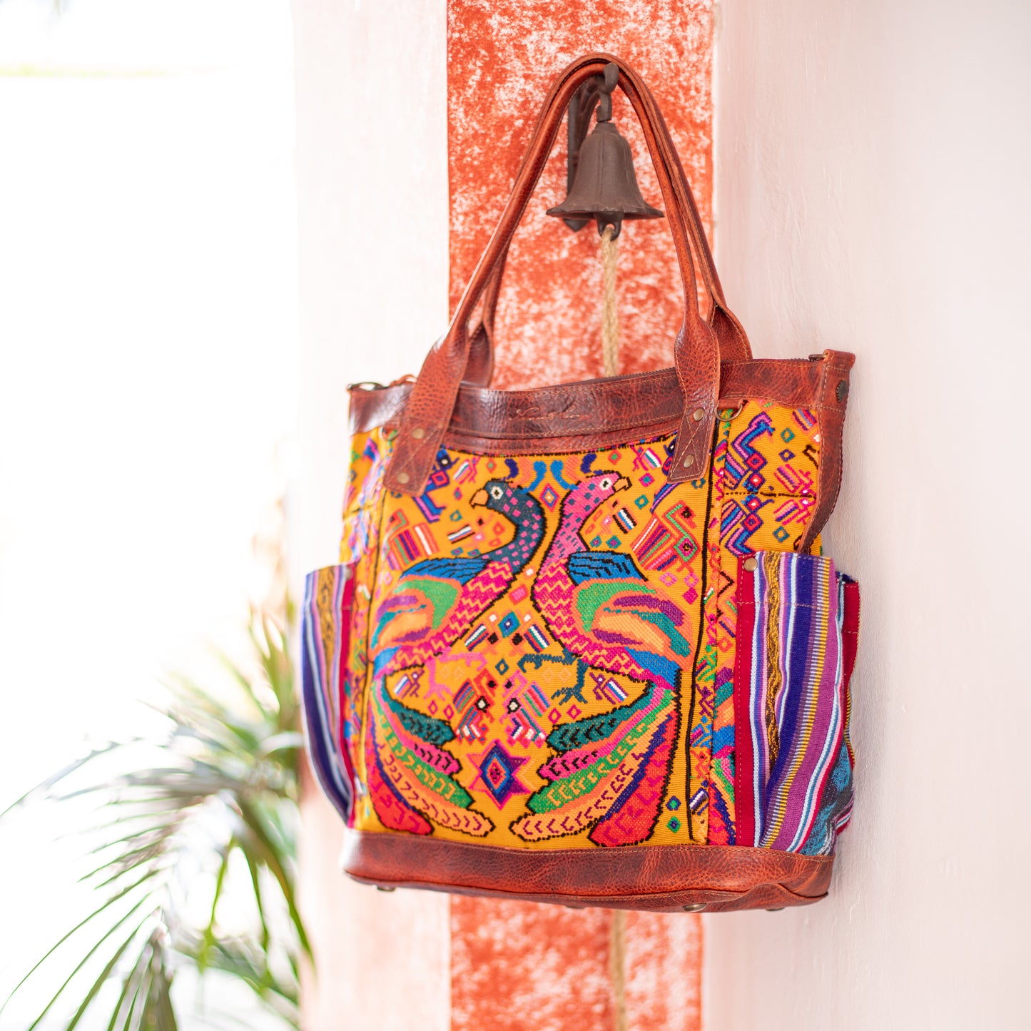 THE PERFECT BAG - OOAK HUIPIL - COPPER - NO. 17755 **SHIP WINDOW**