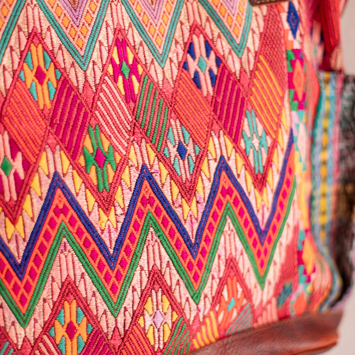 THE PERFECT BAG - OOAK HUIPIL - COPPER - NO. 17757 **SHIP WINDOW**
