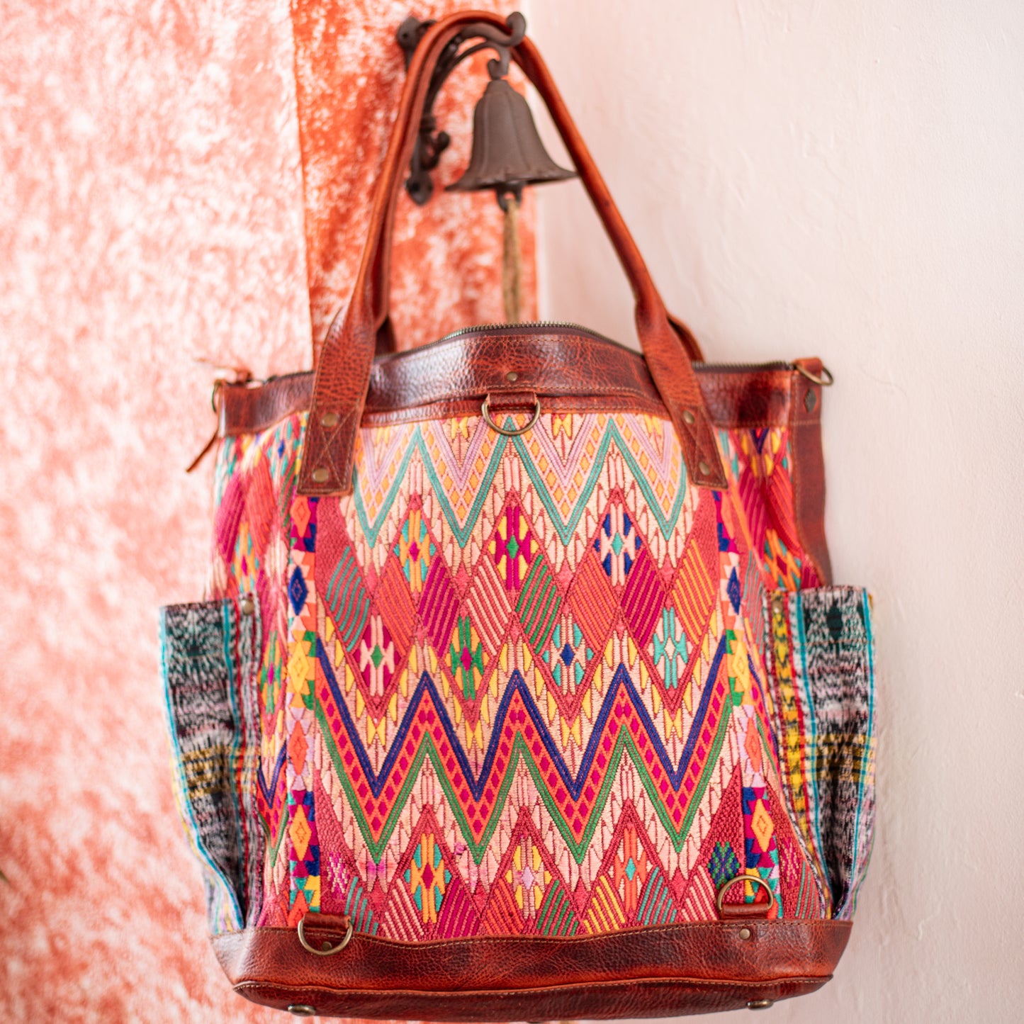 THE PERFECT BAG - OOAK HUIPIL - COPPER - NO. 17757 **SHIP WINDOW**