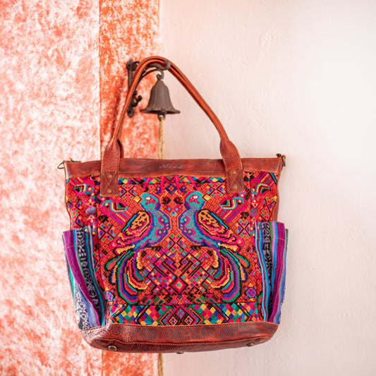 THE PERFECT BAG - OOAK HUIPIL - COPPER - NO. 17758 **SHIP WINDOW**