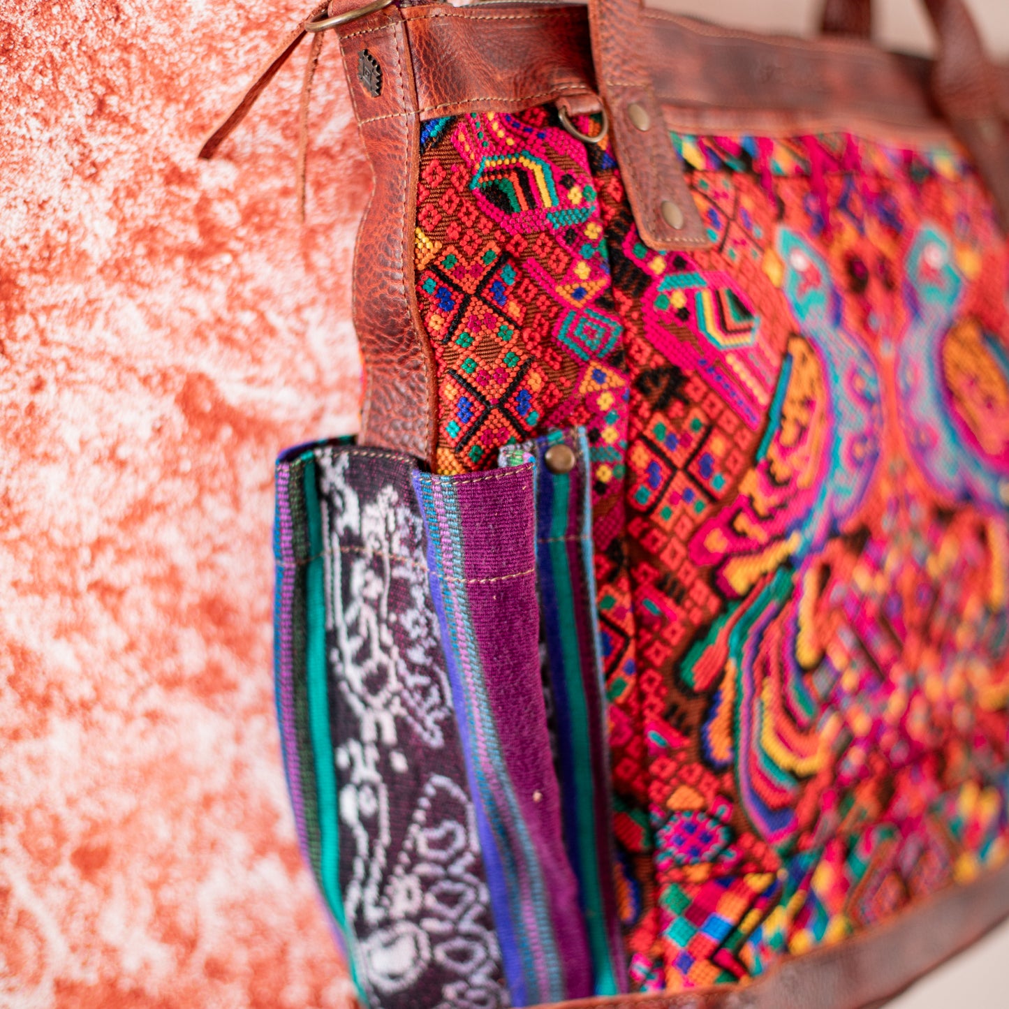 THE PERFECT BAG - OOAK HUIPIL - COPPER - NO. 17758 **SHIP WINDOW**