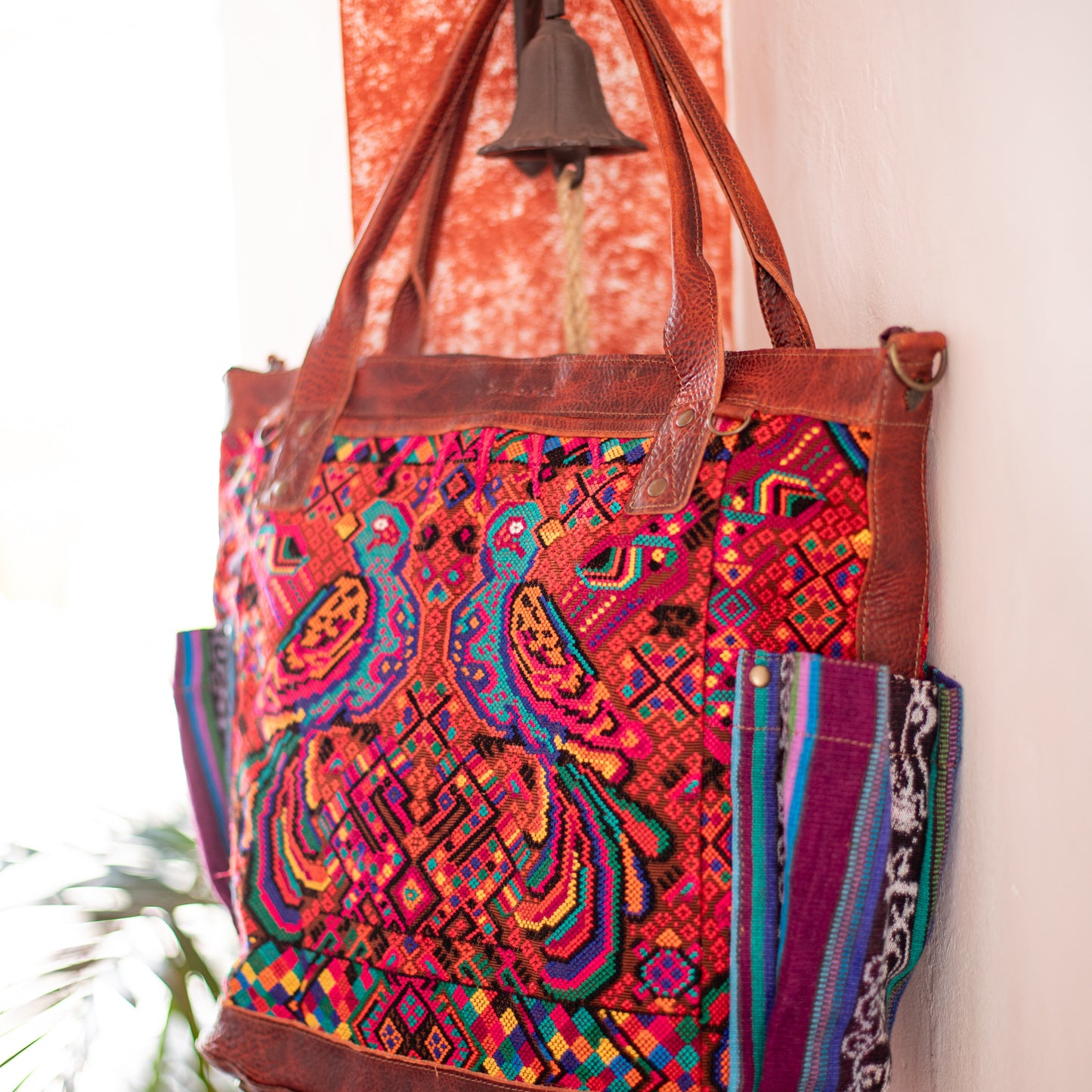 THE PERFECT BAG - OOAK HUIPIL - COPPER - NO. 17758 **SHIP WINDOW**
