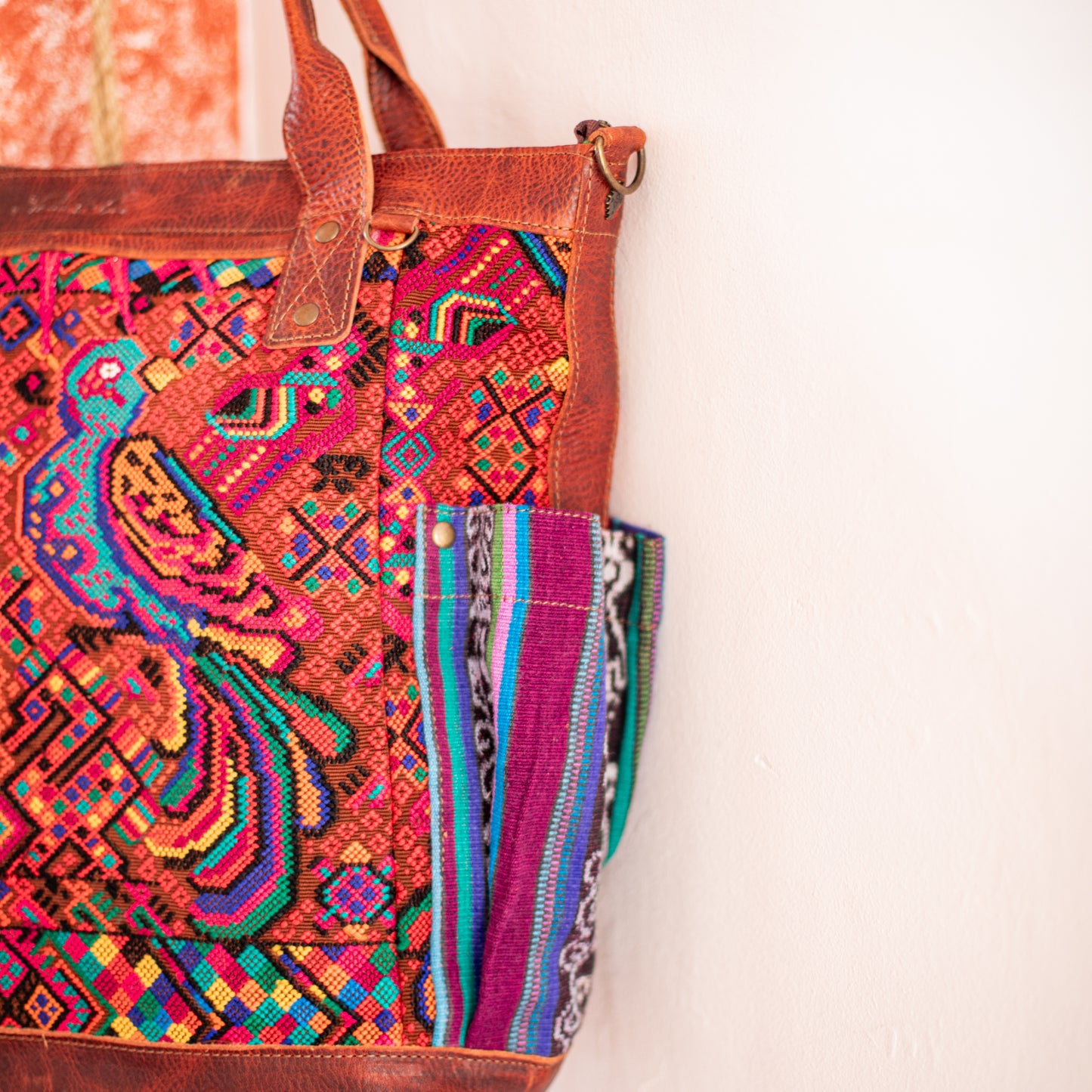 THE PERFECT BAG - OOAK HUIPIL - COPPER - NO. 17758 **SHIP WINDOW**