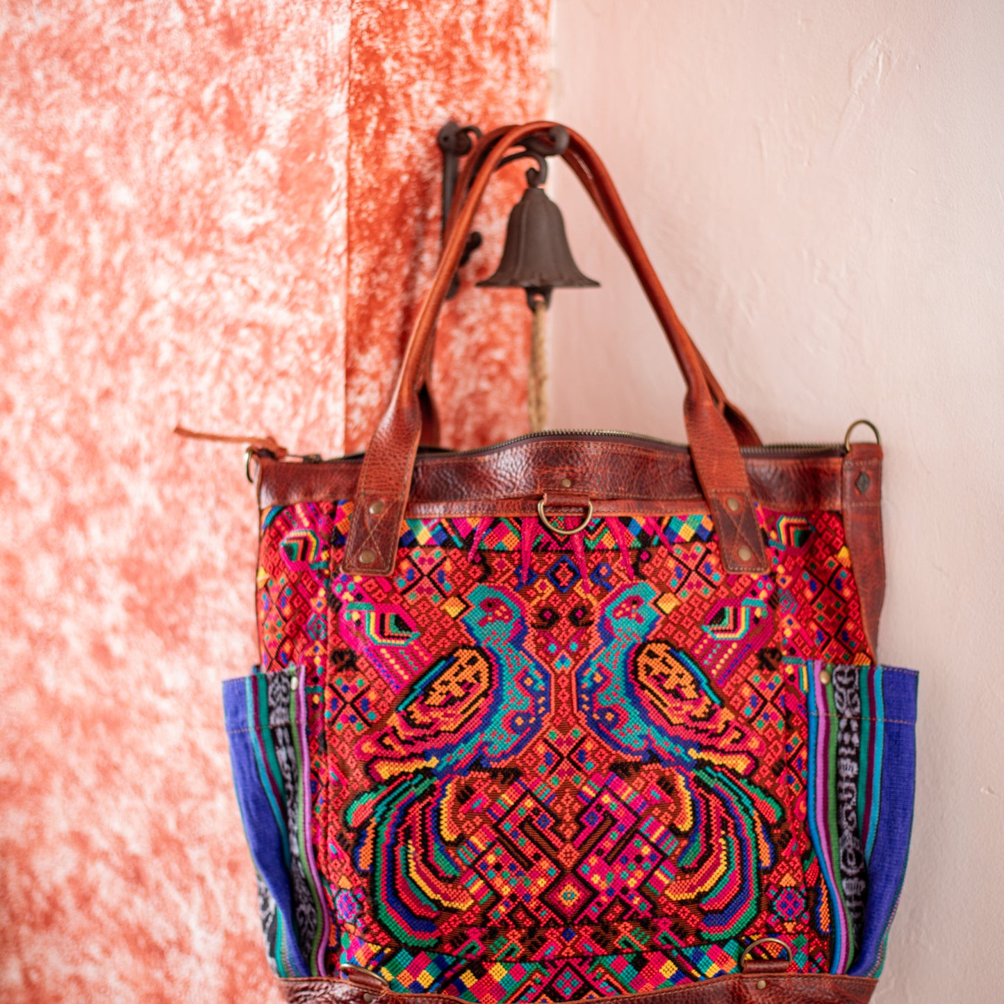 THE PERFECT BAG - OOAK HUIPIL - COPPER - NO. 17758 **SHIP WINDOW**
