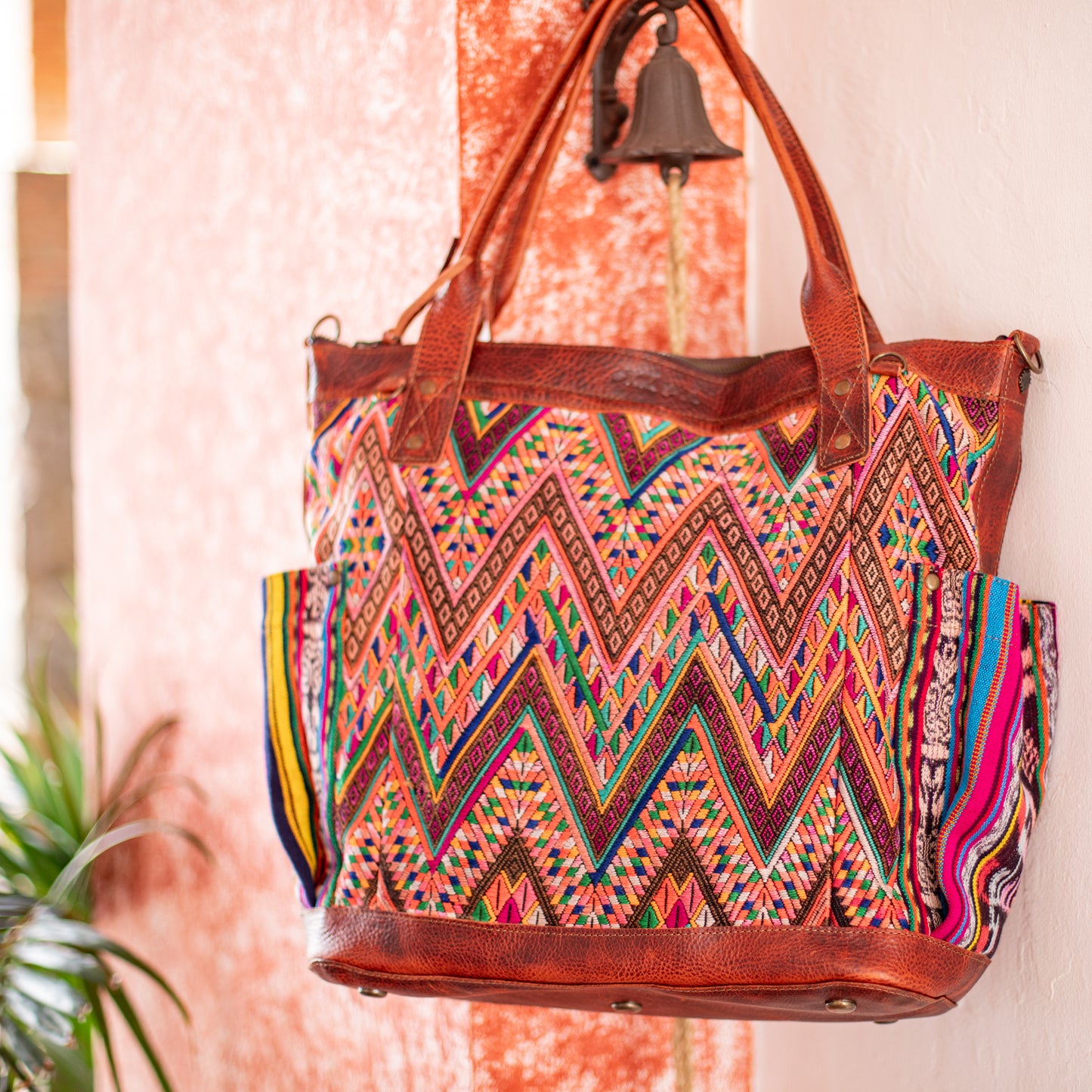 THE PERFECT BAG - OOAK HUIPIL - COPPER - NO. 17759 **SHIP WINDOW**