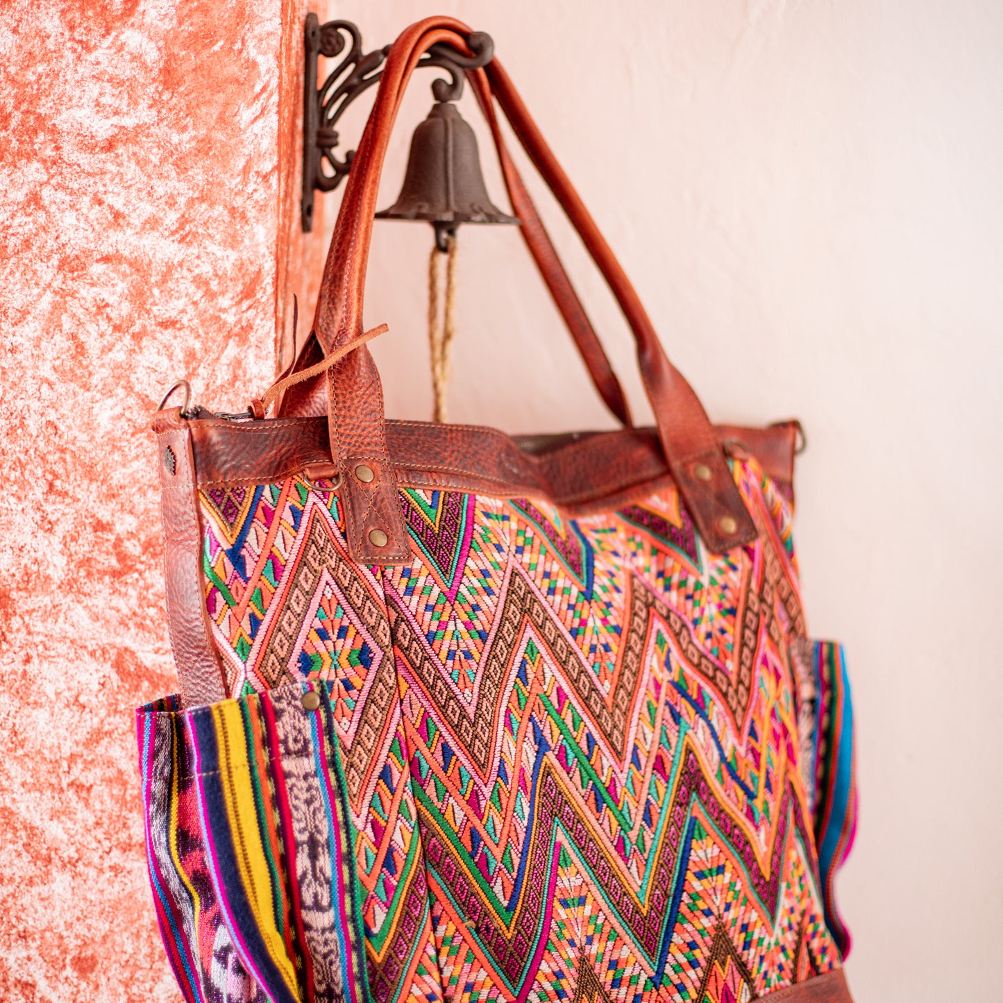 THE PERFECT BAG - OOAK HUIPIL - COPPER - NO. 17759 **SHIP WINDOW**