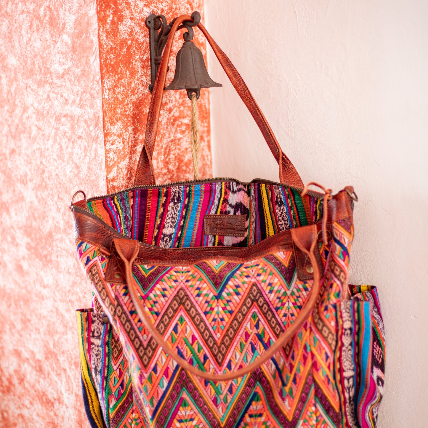 THE PERFECT BAG - OOAK HUIPIL - COPPER - NO. 17759 **SHIP WINDOW**