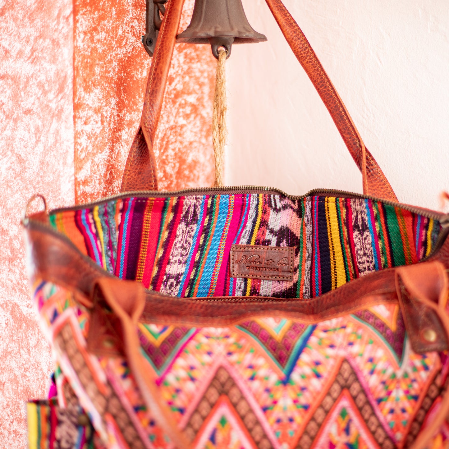 THE PERFECT BAG - OOAK HUIPIL - COPPER - NO. 17759 **SHIP WINDOW**