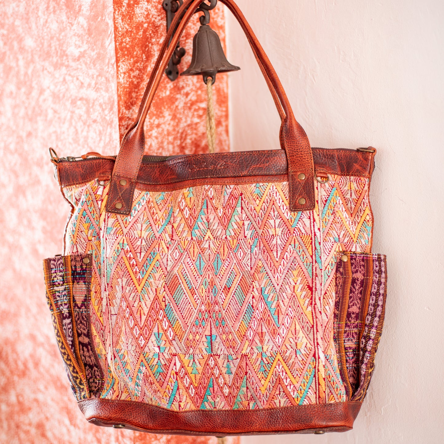 THE PERFECT BAG - OOAK HUIPIL - COPPER - NO. 17756 **SHIP WINDOW**