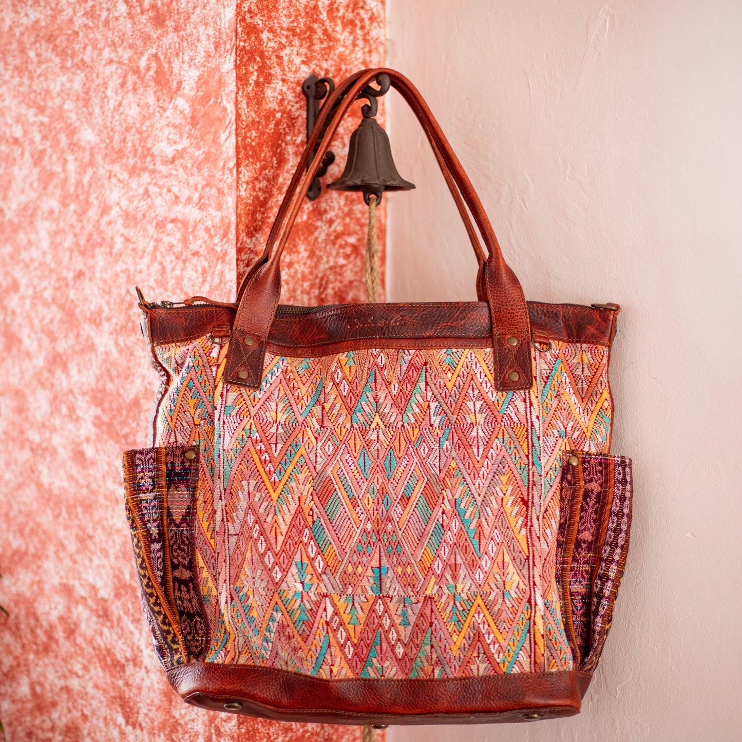 THE PERFECT BAG - OOAK HUIPIL - COPPER - NO. 17756 **SHIP WINDOW**