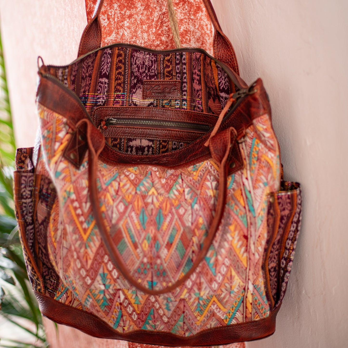THE PERFECT BAG - OOAK HUIPIL - COPPER - NO. 17756 **SHIP WINDOW**
