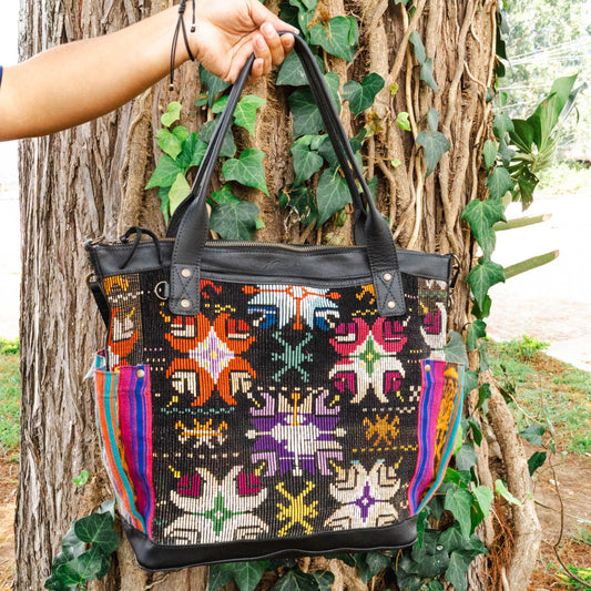 THE PERFECT BAG - OOAK HUIPIL - BLACK - NO. 15713