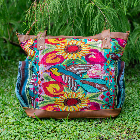 THE PERFECT BAG - OOAK HUIPIL - CAFE - NO. 17441