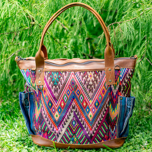 THE PERFECT BAG - OOAK HUIPIL - CAFE - NO. 17442