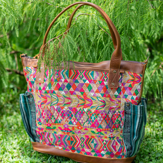 THE PERFECT BAG - OOAK HUIPIL - CAFE - NO. 17444
