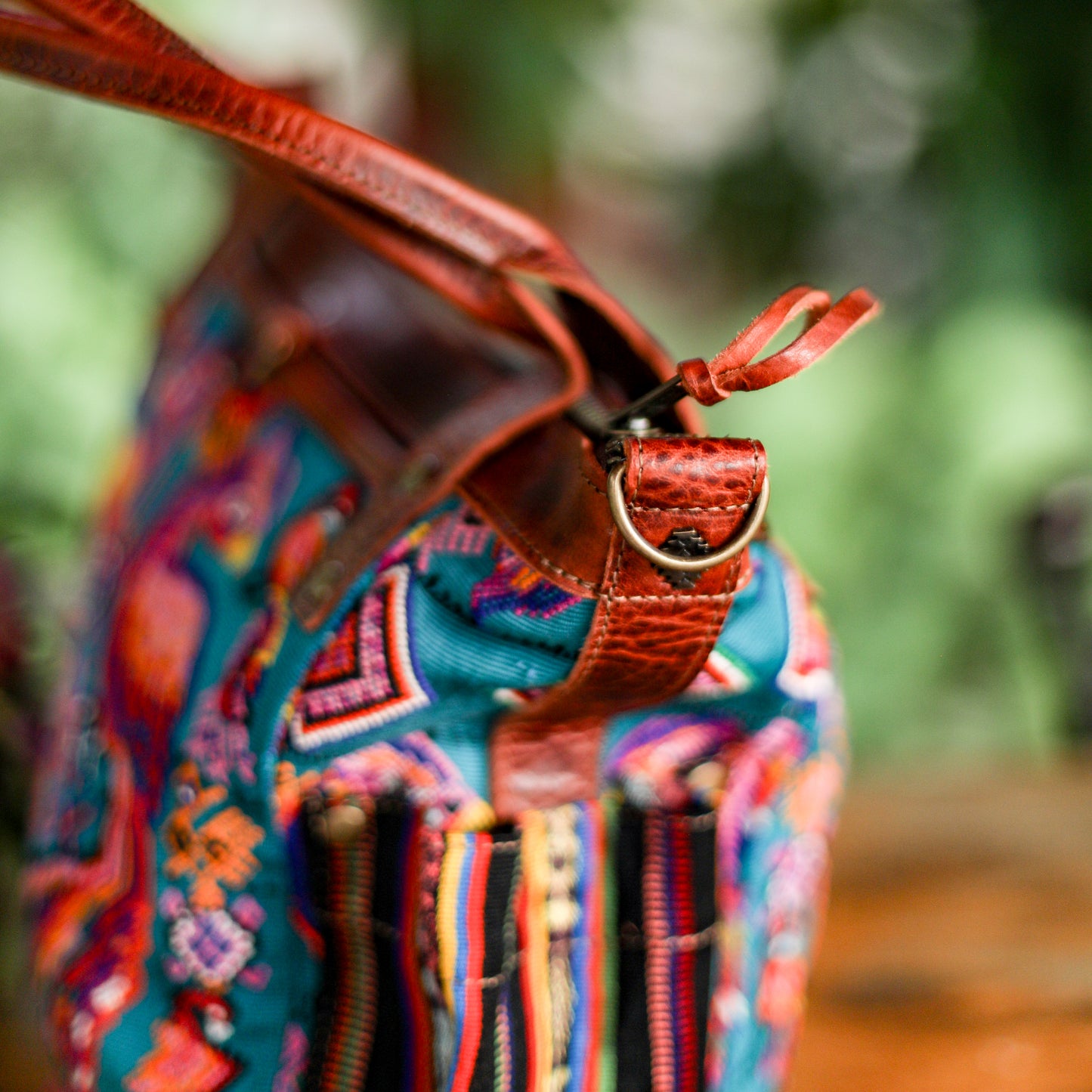 THE MEDIUM PERFECT BAG - OOAK HUIPIL - COPPER - NO. 19134