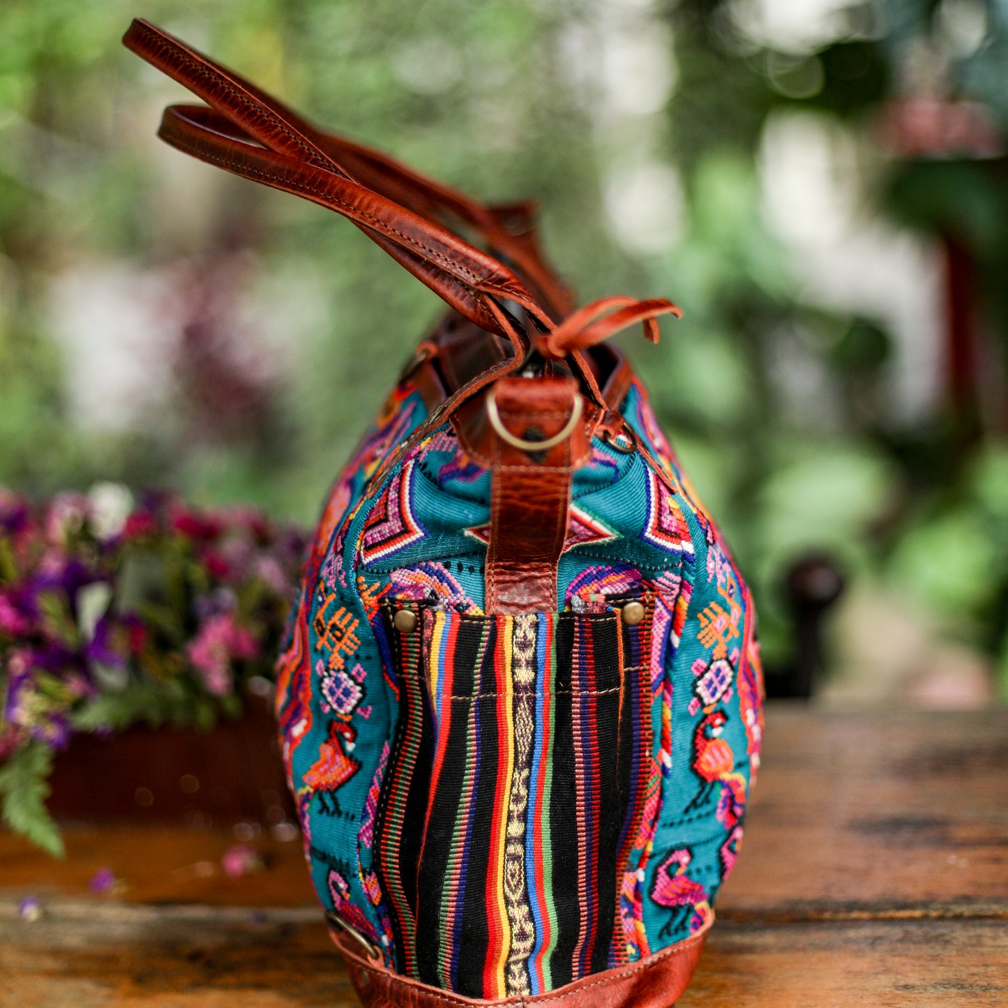 THE MEDIUM PERFECT BAG - OOAK HUIPIL - COPPER - NO. 19134