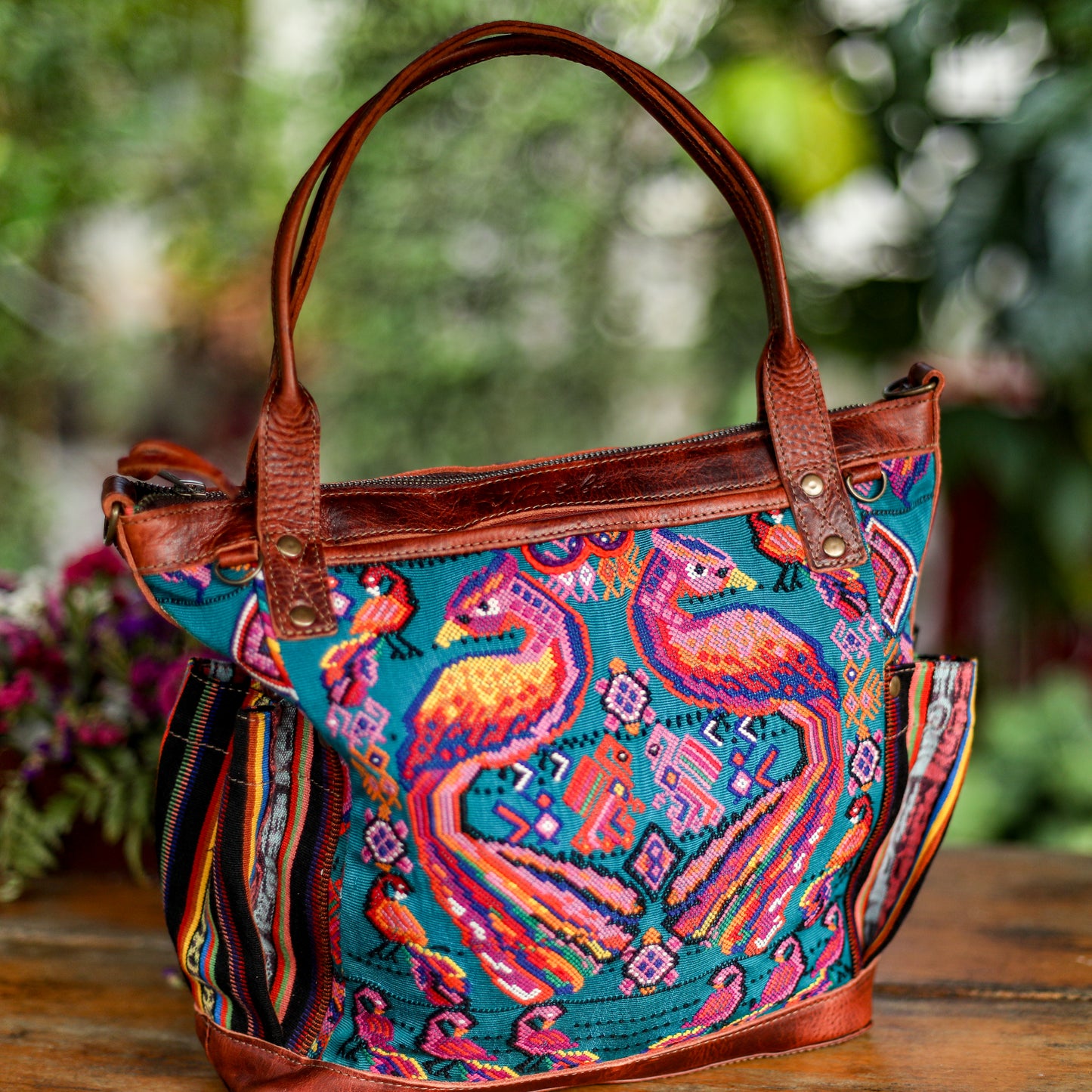 THE MEDIUM PERFECT BAG - OOAK HUIPIL - COPPER - NO. 19134
