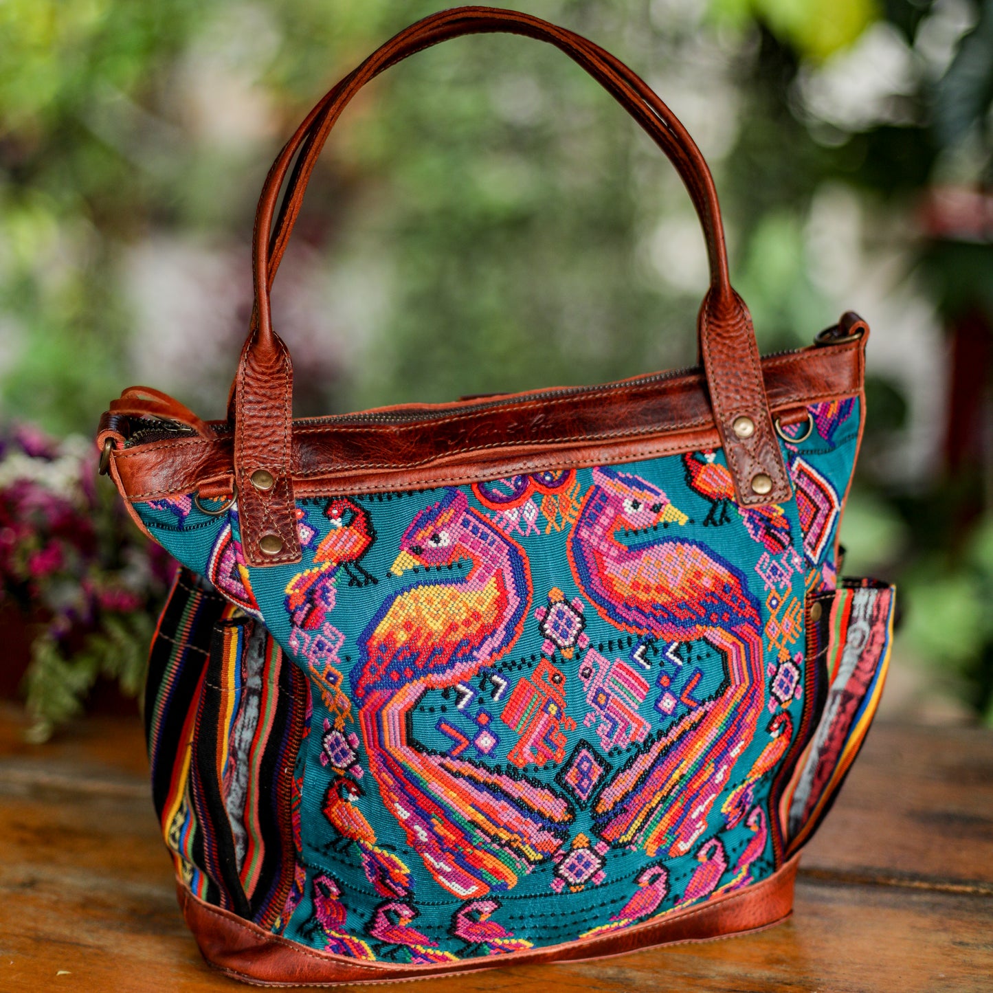 THE MEDIUM PERFECT BAG - OOAK HUIPIL - COPPER - NO. 19134
