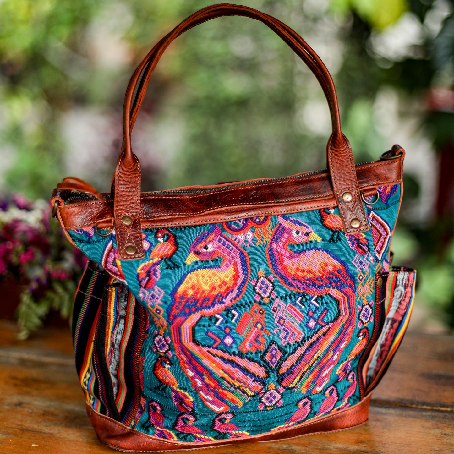 THE MEDIUM PERFECT BAG - OOAK HUIPIL - COPPER - NO. 19134