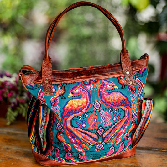 THE MEDIUM PERFECT BAG - OOAK HUIPIL - COPPER - NO. 19134